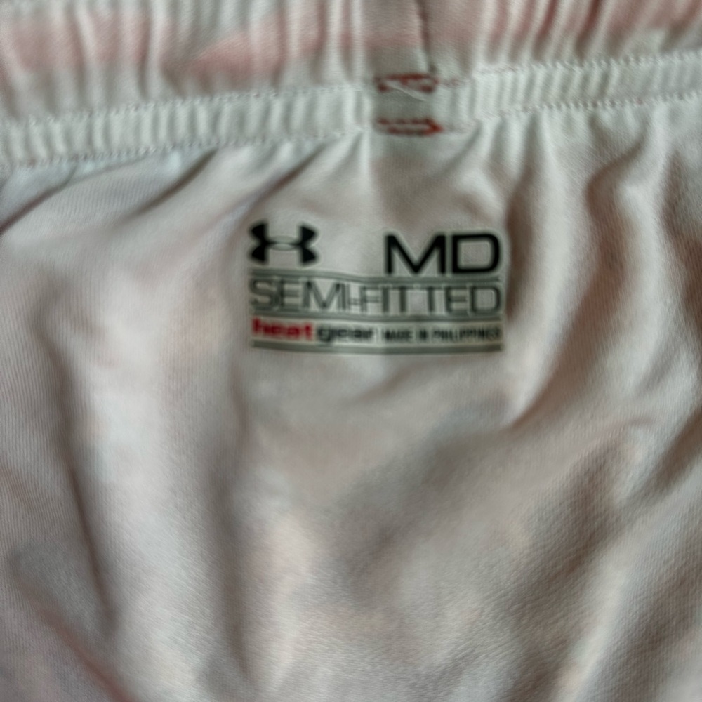 Under Armour Women's Floral Red Shorts - Picture 3 of 9